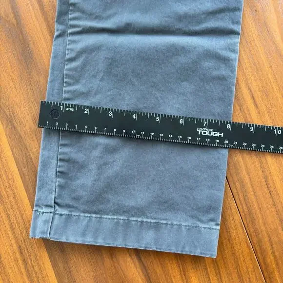 Abercrombie Men's Chino Pants Straight Stretch Trouser Casual Gray 31 x 32 - Picture 7 of 9